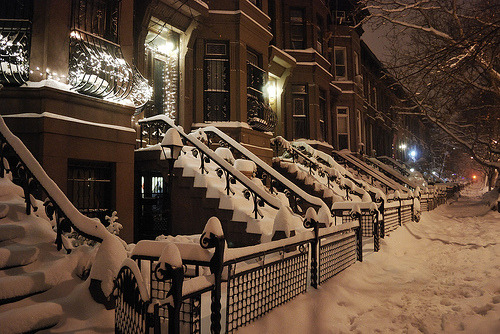 Snowy Night, Brooklyn, New York