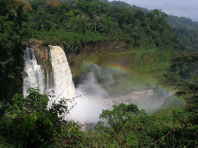 Ekom Waterfall - Western Africa, Cameroon.