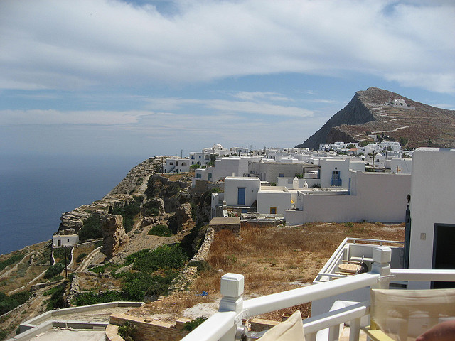 by isaonojima on Flickr.The city and the island of Folegandros - The Cyclades, Greece.