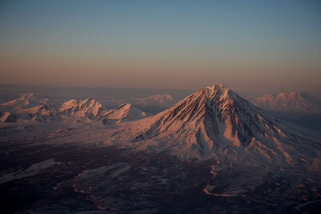 by nicointhebus on Flickr.A typical landscape in far-eastern Russia - Volcano Koryaksky, Kamchatka Peninsula.
