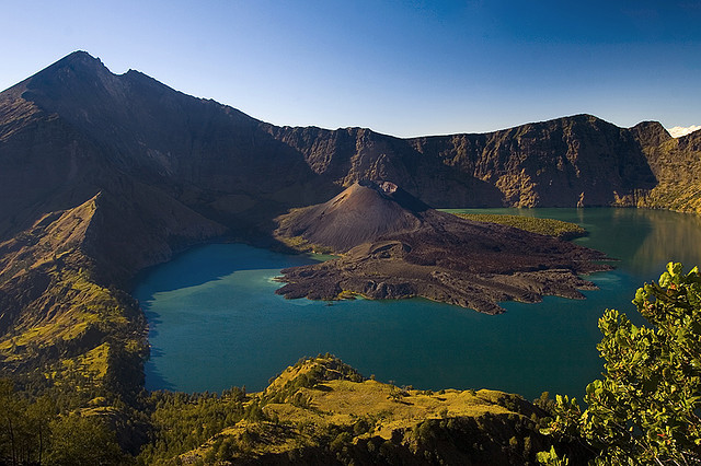 by Michele F. on Flickr.The crater lake of Gunung Rinjani - an active volcano in Indonesia on the island of Lombok.