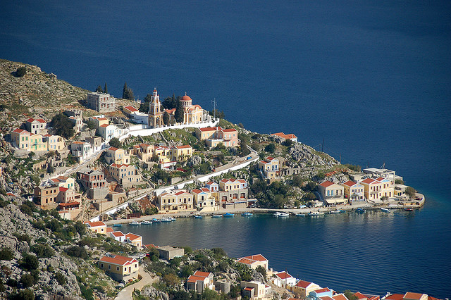 by relong on Flickr.The beautiful town of Symi in Dodecanese Islands, Greece.