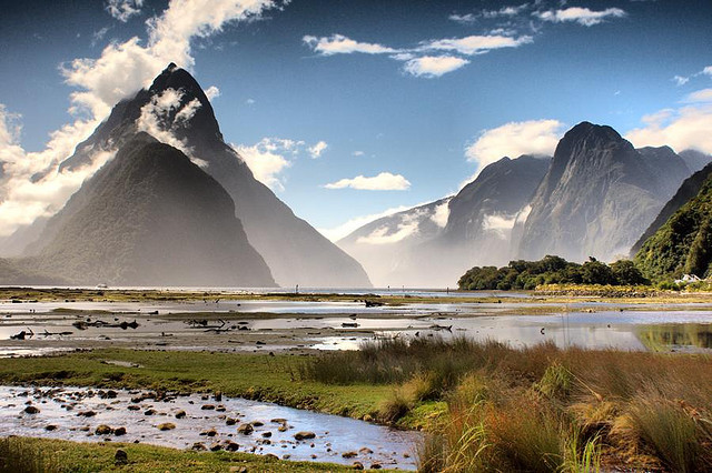 by Kenny Muir on Flickr.Windy afternoon in Milford Sound, New Zealand.