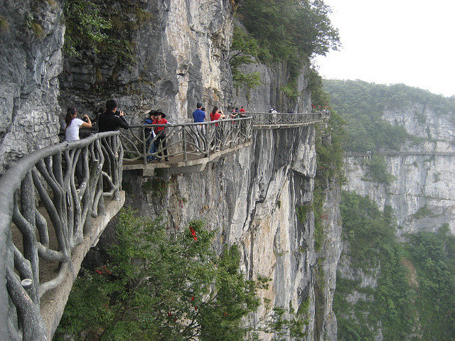 by fossey posse on Flickr.The cliff path on Tianmen Mountain National Park - Zhangjiajie, China.