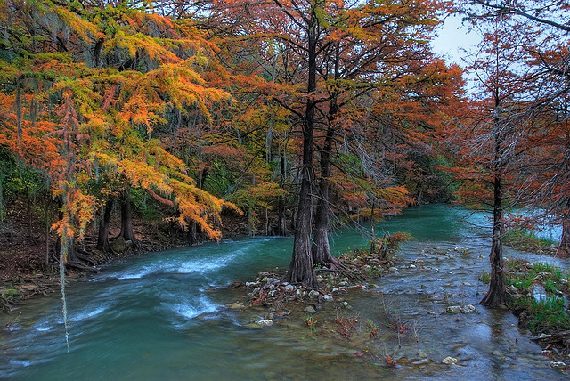 by Jim Nix / Nomadic Pursuits on Flickr.Guadalupe River near Gruene in Comal County, Texas, USA.