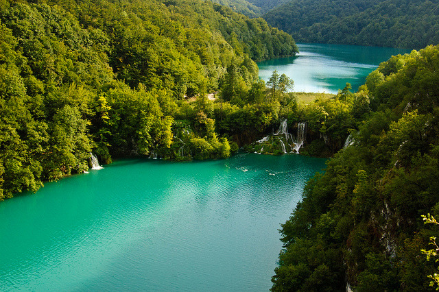 by Rob Hogeslag on Flickr.The beautiful blue waters of Plitvice National Park in Croatia.