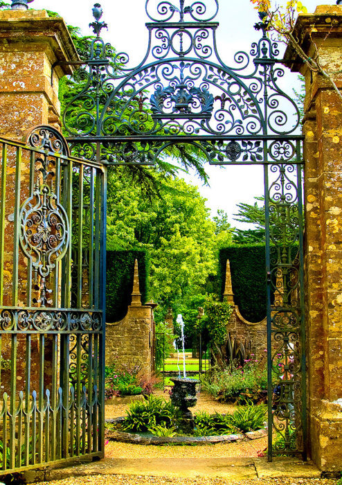 Courtyard Gate, Devon, England