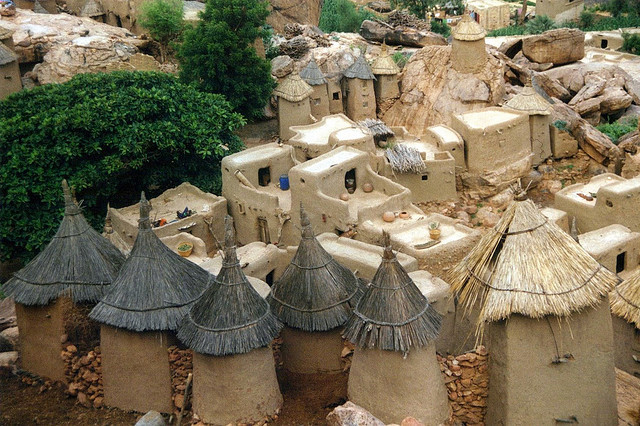 Traditional houses in Bandiagara, Mali