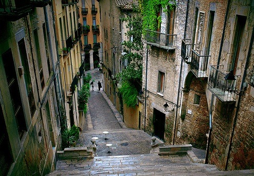 Steep Stairs, Girona, Spain