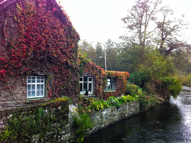 House on the River Cong, Co Mayo, Ireland