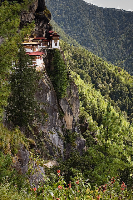 Taktshang , the most famous monastery in Bhutan