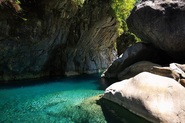 Amazing waters of Taroko Gorge, Hualien, Taiwan