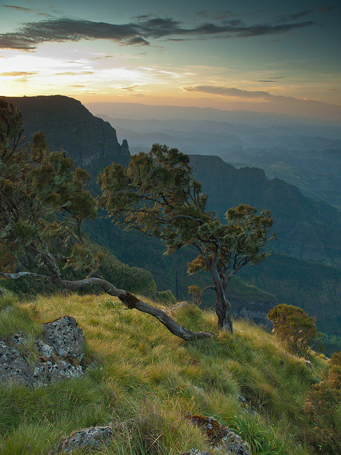 Sankaber Sunset in Simien Mountains, Ethiopia