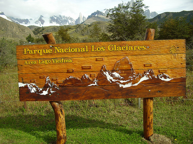 Entrance to Parque Nacional Los Glaciares, Patagonia, Argentina