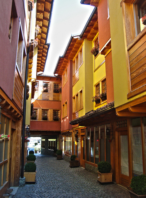 Street view in Gjakova, western Kosovo