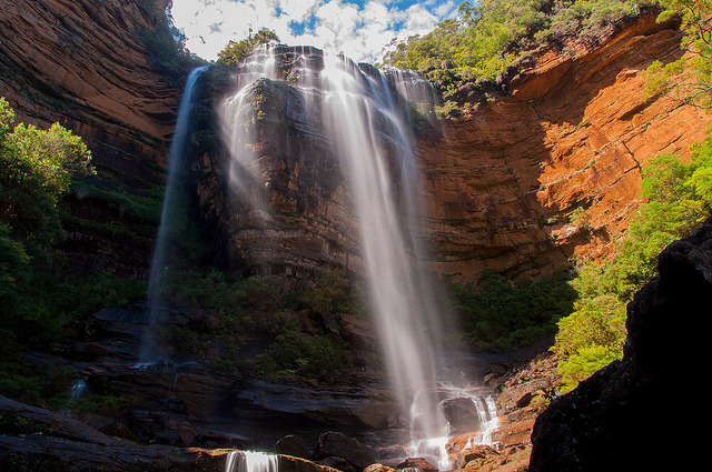 Wentworth Falls in Blue Mountains, New South Wales, Australia