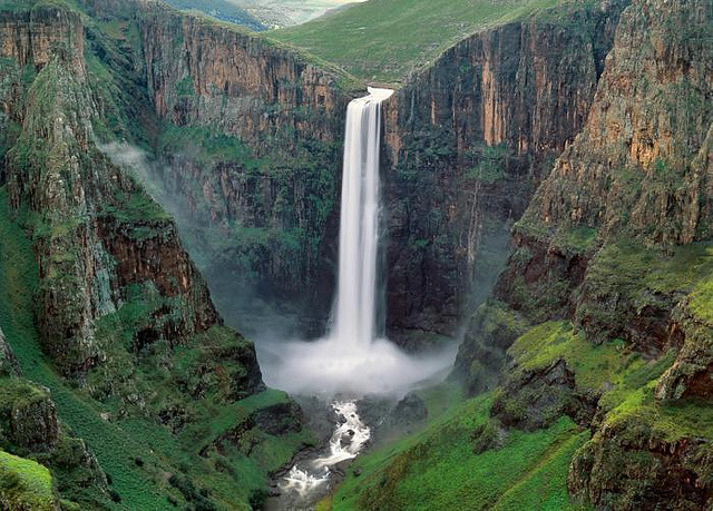 Maletsunyane Falls located near the town of Semonkong in Lesotho