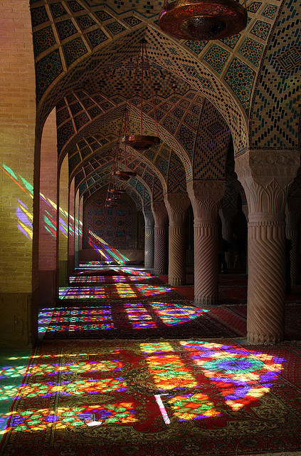 Nasir-ol-Molk Mosque in Shiraz, Iran