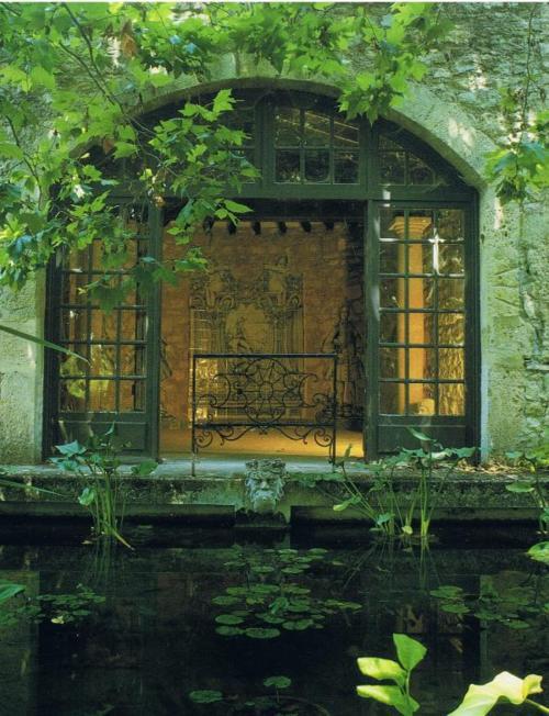 17th Century House and Pond, France