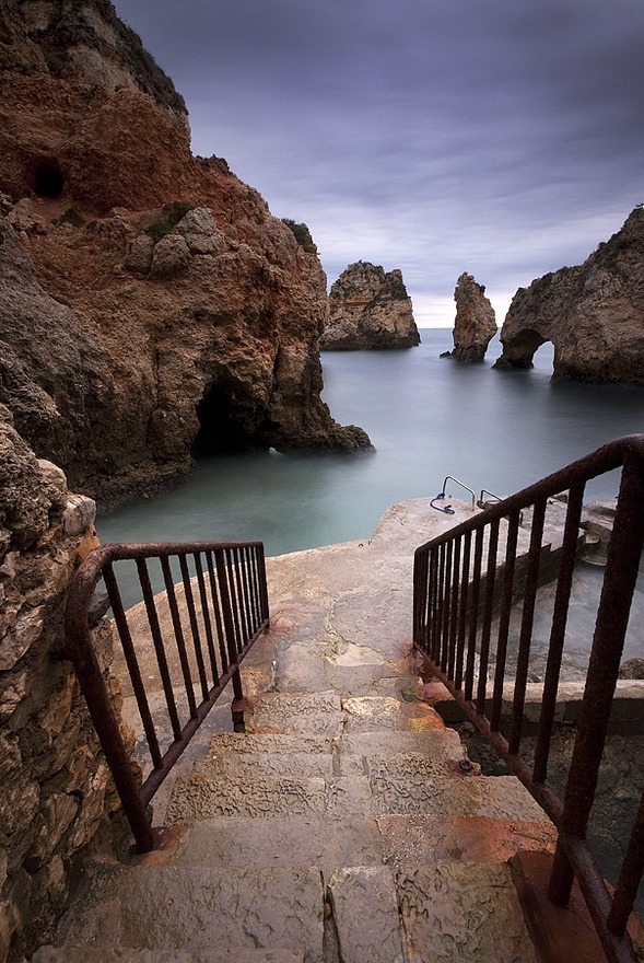 Steps to the Sea, Algarve, Portugal