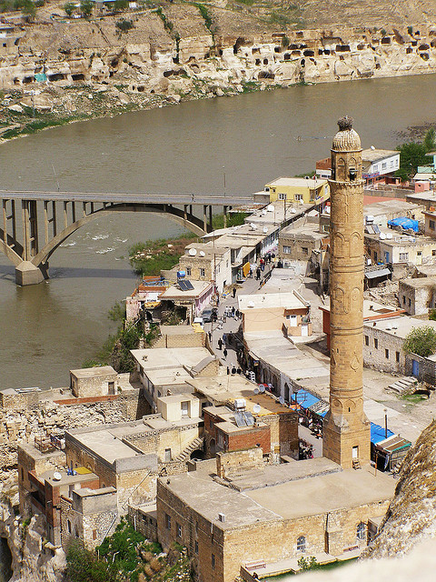 The ancient town of Hasankeyf along the Tigris River in southeastern Turkey