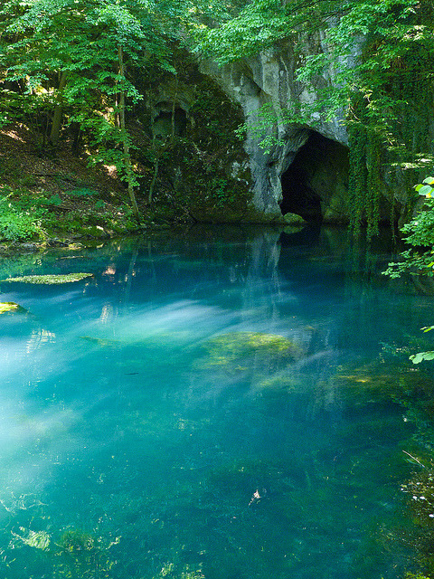 visitheworld:Krupajsko Vrelo blue karstic spring in eastern Serbia