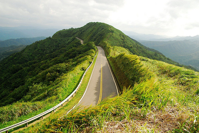 A beautiful county road connecting Gongliao and Rueifang, Taipei, Taiwan
