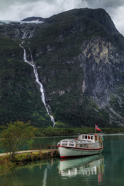 Loen Lake transport in Sogn og Fjordane county, Norway