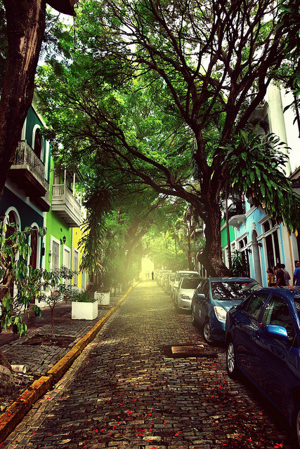The light at the end of the street, San Juan, Puerto Rico