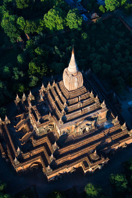Hot air balloon ride over Bagan temples, Myanmar