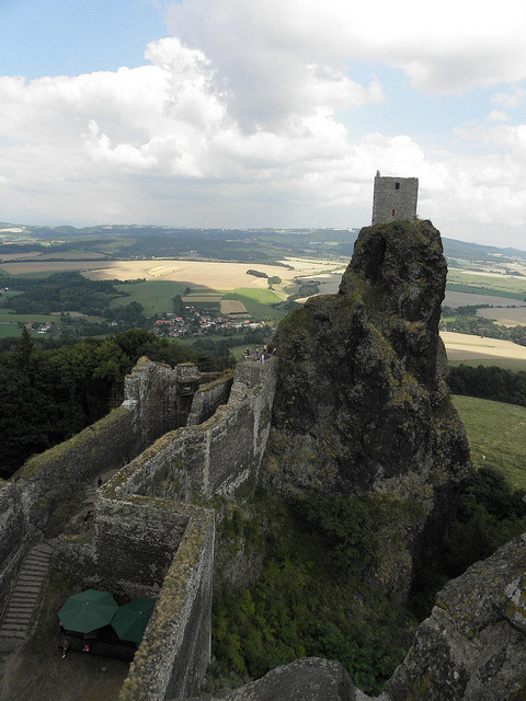 Ruins of Trosky Castle in Czech Republic