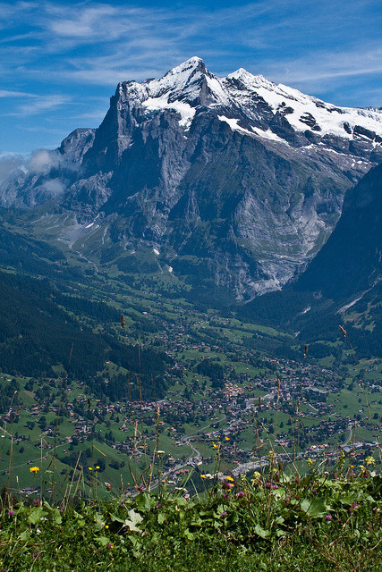 Panorama over Grindelwald, Canton of Bern / Switzerland