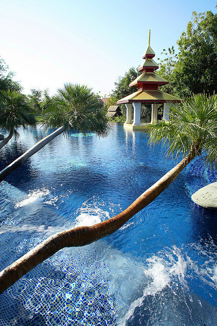 The pool at Mandarin Oriental Resort in Chiang Mai / Thailand